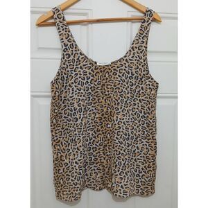 Equipment femme womens small 100% silk blouse tan sleevless tank top